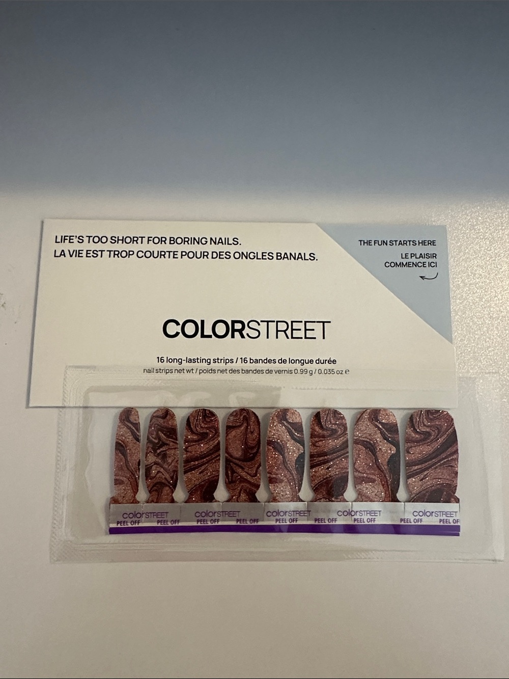 Color Street Nail Strips - Marbled Mocha